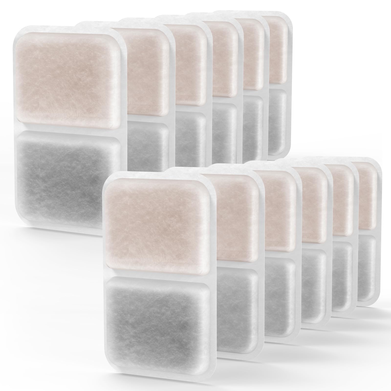 SAMANIJA 12-Pack Catit AiRSiFT Dual Action Air Purifier Pads compatiable with Cat Litter Box, Keep Nasty Smells at Bay