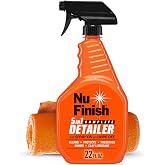 Nu Finish 5-in-1 Complete Detailer Spray with Towel, Preserves and Protects Car Detailing, Includes 1 Microfiber Towel, 22 Oz Spray
