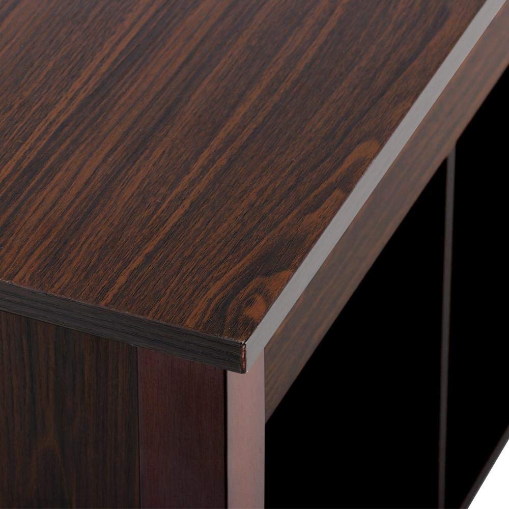 Yaheetech Living Room Slide Top Trunk Coffee Table with Storage Box & 2 Drawers Side Table Parlor Coffee, Espresso Finish