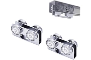 SZZTUL 4 Wheel P2750-EG Trolley Assembly for Light Duty Electric Hoist, Compatible with 1-5/8" Wide or Taller Strut Channels, Unistrut Trolley & Superstrut Accessories (4-Pack)