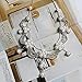 Joylive Silver Rhinestone Crystal Pearl Necklace Earrings Jewelry Set for Wedding