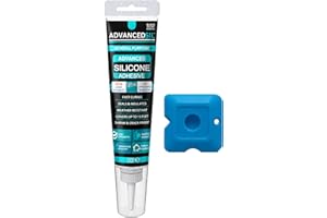 Black Silicone Sealant & Caulk Tube with Finishing Tool – Weatherproof, Flexible, Strong Adhesion for Bathroom, Roof, Window, and Automotive Sealing