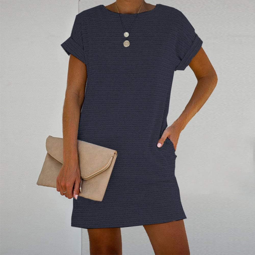 womens blue summer dress