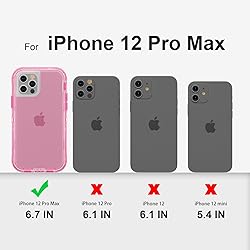 Follaroma for iPhone 12 Pro Max Case, Heavy Duty