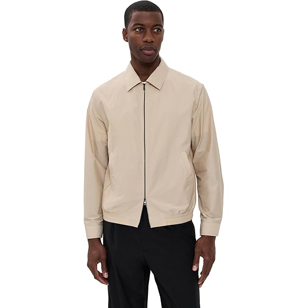 Theory Men's Precision Ponte Murphy Jacket, Black, S at Amazon