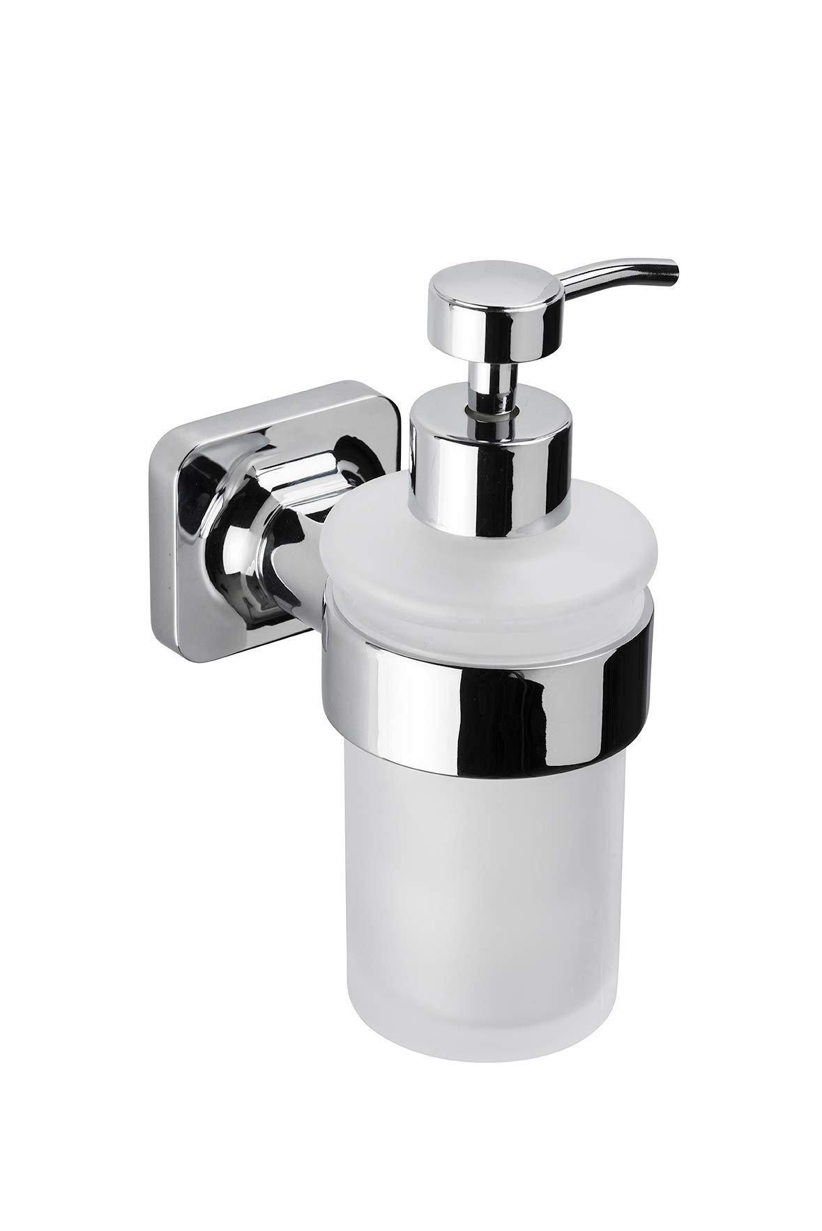 Croydex Flexi-Fix Easy to Fit Shoreditch Soap Dispenserwith Zinc Alloy Construction, Chrome — image 1