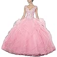 QXMYOO Ball Gown Quinceanera Dresses Sweet 16 Prom Party Princess Dress for Teens