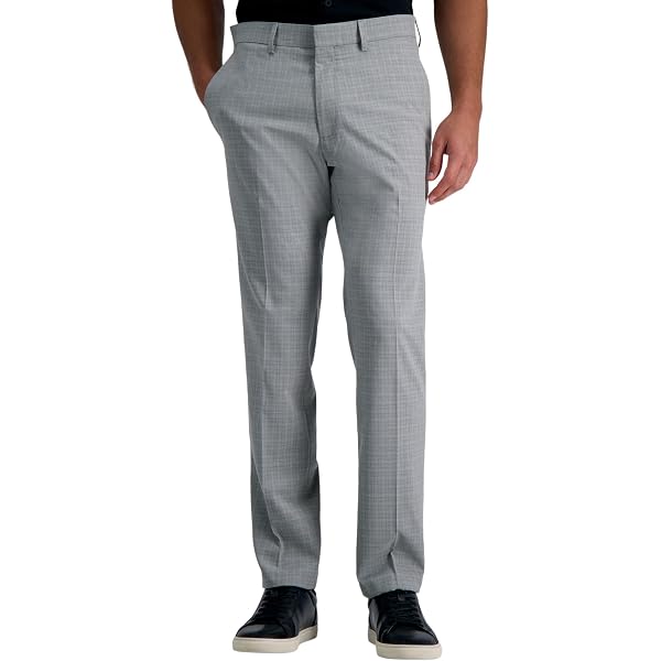 Haggar H26 Men's Stretch Signature Slim Dress Pants - (36x32, Light Gray)  at Amazon Men's Clothing store
