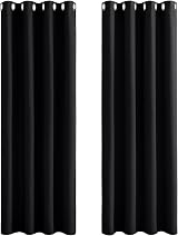 PONY DANCE Blackout Curtains 84 Inch Drop 2 Panels Eyelet Thermal Energy Saving view 9