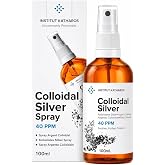 Colloidal Silver Liquid 3.4 fl oz Spray - Bioactive Hydrosol Silver Water - Protects, Purifies, Soothes Skin - 40 PPM - Organic Structured Colloidal Spray