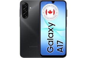Samsung Galaxy A17 5G (CAD Version & Warranty) - 6.7" AMOLED Screen, 128GB, Black, 25W Fast Charging, Android Unlocked Smartp