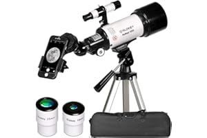 SLOKEY DISCOVER THE WORLD Slokey Portable and Powerful Astronomical Telescope 16x-120x Travel Scope - Star Tracker - Ideal Star Scope for Kids and Beginner Adults - Astronomical Planets and Stargazing - Refractor Telescope