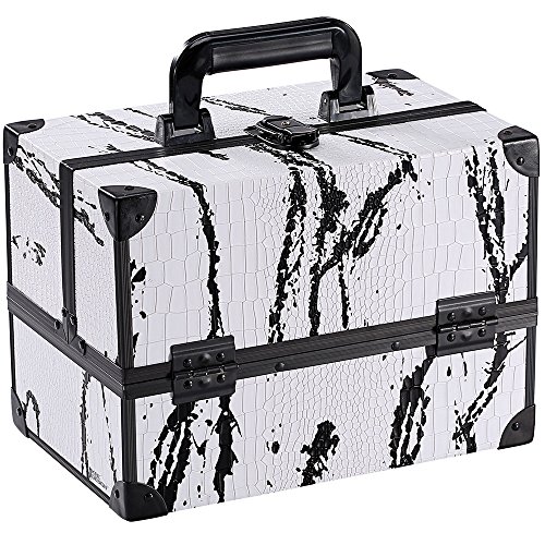 Ikee design makeup train case - professional 12” make…
