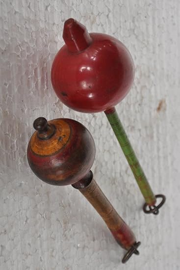 vintage wooden baby rattle