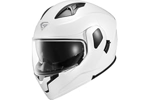 KYPARA Motorcycle Dual Visor Flip up Modular Full Face Helmet with DOT Certification of Impressionism