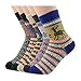 Moon Wood Womens Warm Socks Winter Vintage Style Socks Thick Knit Wool Crew Socks Christmas Soft Socks Christmas Gifts