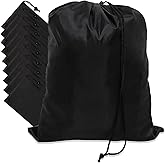 GWIQVEI 10-Pack Drawstring Bags with Toggle Closure - Lightweight & Durable Nylon Gym Bags for Sports, Travel and Daily Use