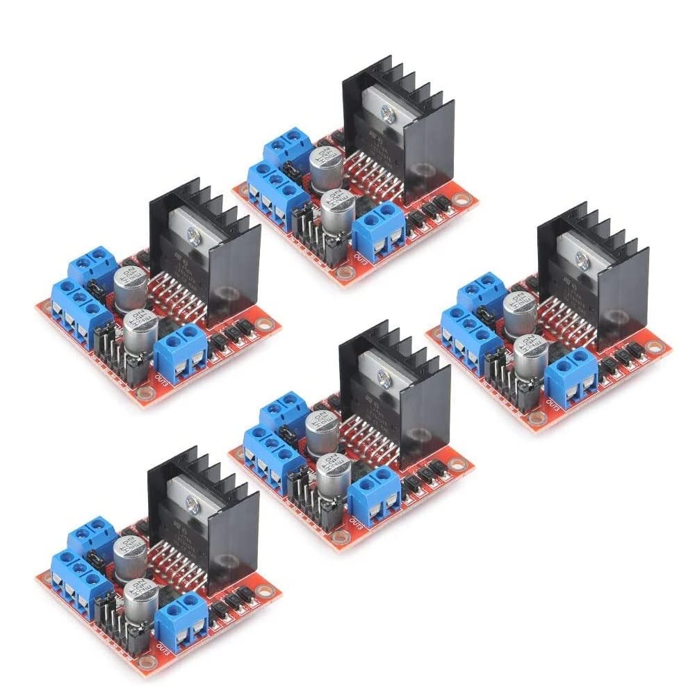 Fasizi 5pcs L298N Dual H Bridge Stepper Motor Driver Board For Arduino