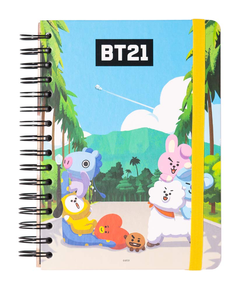 Grupo Erik A5 Notebook Hardback - BT21 Kawaii Stationery Supplies | Bullet Journal, Dotted Notebook A5 Sketchbook | Stationery Gifts Under 10 Pounds, Kawaii Stuff