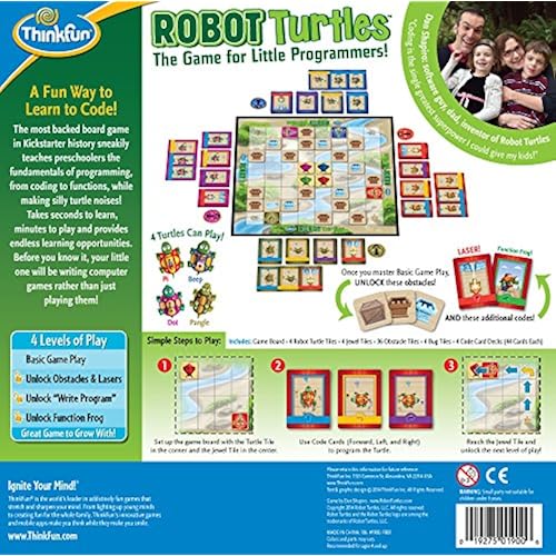 ThinkFun Robot Turtles Coding Board Game for Preschoolers Toys & Games, Learning & Education, Science, Robotics