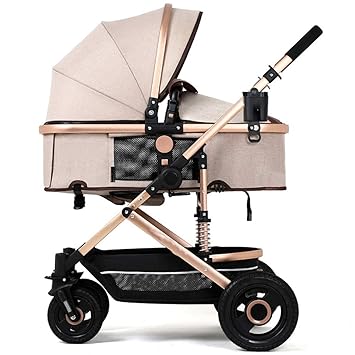 Zywtrade Stroller Falten Leichtgewicht-Schwerber Aluminum Alloy Baby Car kann Sit und Lie Four Wheel Cart Shock Absorber Three Side Ventilation