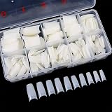 Hyrew FANTESI 1000 Pcs Acrylic Nail Tips French Half Cover U Shape view 3