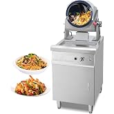 Koalalko Commercial Automatic Cooker with water spray,Automatic 360&deg; Stir Fry Cooker,Automatic Cooking Machine,Drum Type Stir Frying Machine,Auto Cooking Wok Fried Machine (Natural Gas, Floorstanding)