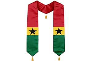 YYLXIA Class of 2026 Graduation Stole Flag Sash with Gold Tassels 72 Inch for High School College University Ceremony