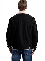 MANSDOUR Men's Winter Jacket Warm Sherpa Lined