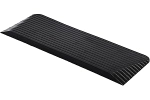 MAGIC UNION 2" Rise Solid Rubber Power Wheelchair Threshold Ramp Doorway