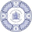 Spode Blue Room Diamond Jubilee Queen Elizabeth II Plate 10.5"