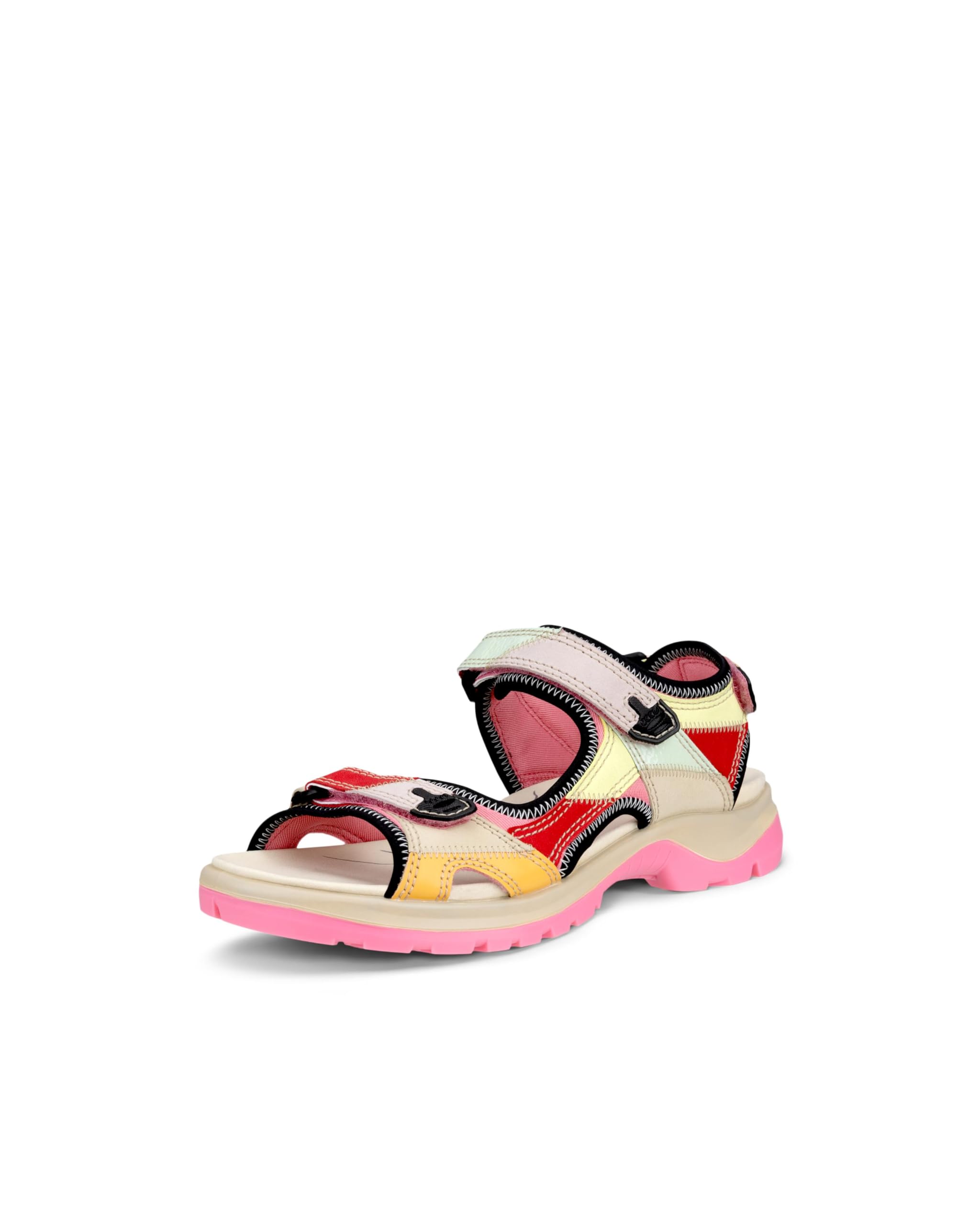 ECCO Women's Yucatan Multicolor Sport Sandal, Bubblegum Patchwork, 4-4.5 Image ECCO Women's Yucatan Multicolor Sport Sandal, Bubblegum Patchwork, 4-4.5 Image