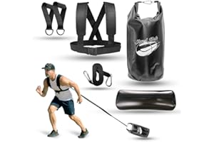 SHRED PAK ShredPak - Elite Resistance Training System for Athletes - Weight Sled Harness, Weight Bladder, and Handles - Burn 3X The Calories - Full 4-Piece Kit - Ideal for Gym, Home, and Outdoor Workouts