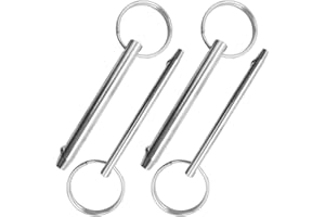 Afunta 4pcs Quick Release Pins Diameter 8mm and 6.3mm Total Length 76mm 316 Stainless Steel Bimini Tops Boat Accessories