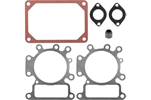 Engine Valve Head Gasket Set, Valve Cover Gasket Seal Kit Intake Gasket for Briggs Stratton 794152 690190 Engine 31A807 31E87