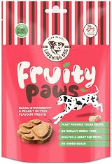 Laughing Dog Fruity Paws Strawberry Peanut Butter Dog Treats 125g view 1
