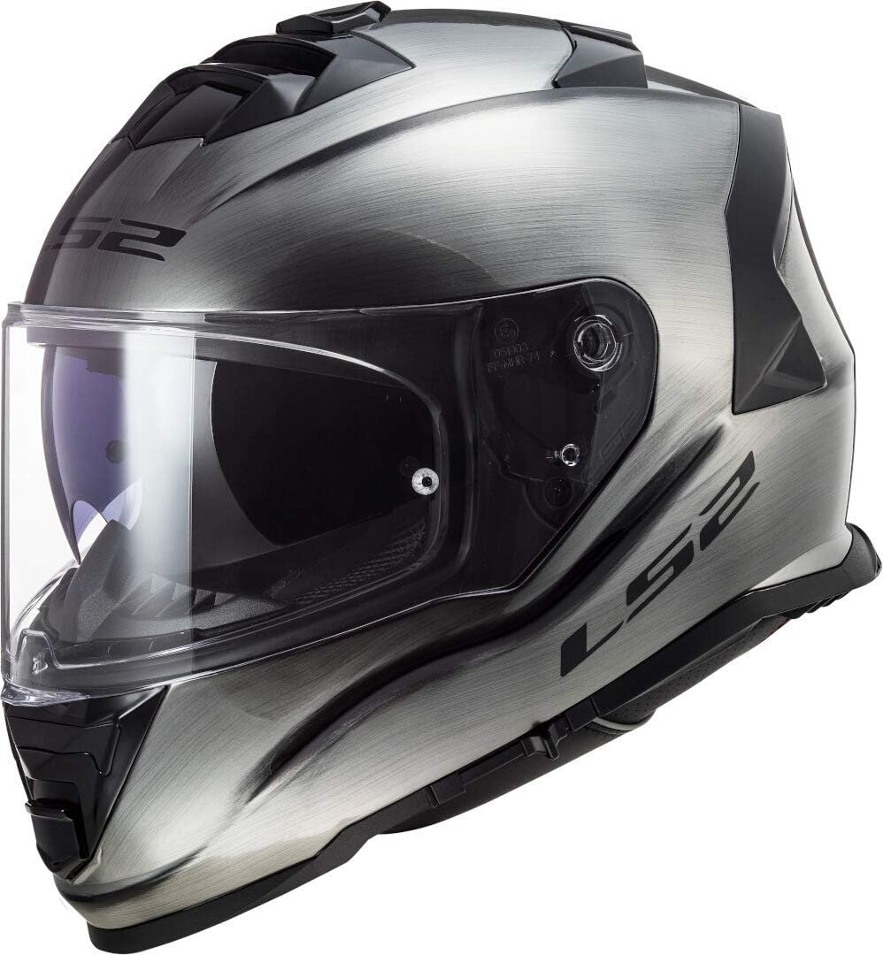LS2 FF800 STORM - Full Face Motorcycle Helmet - JEANS TITANIUM - XL (61-62cm), Grey