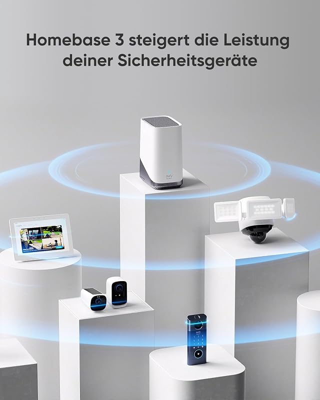 eufy HomeBase 3, Überwachungskamera Außen, ohne ABO, eufy S380