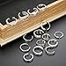 FINREZIO 15 Pcs Toe Rings Women Girls Adjustable Open Toe Ring Retro Silver Knuckle Ring Finger Jewelry Set
