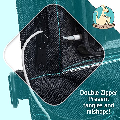 Backseat Car Organizer for Kids, Baby's & Toddlers by BabySeater. Tablet iPad DVD Holder, Wet Wipes Tissue Compartment Stretchy Storage Pockets. Kick Mat Seat Back Protector - MOTHERS DAY GIFT