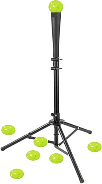Amazon バッティング ティー トレーニングボール6個付属 野球練習スタンドティー 折りたたみ 持ち運び便利 硬式 軟式球 ソフトボール 兼用 高さ調整可能 63cm 100cm 子供用可能 Fengli バッティングティー
