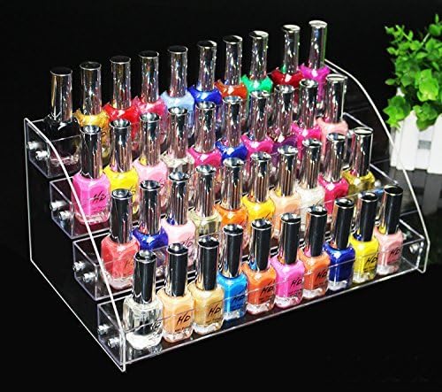 Acrylic Clear Makeup Cosmetic Nail Polish Varnish Display Stand Rack Organizer Holder