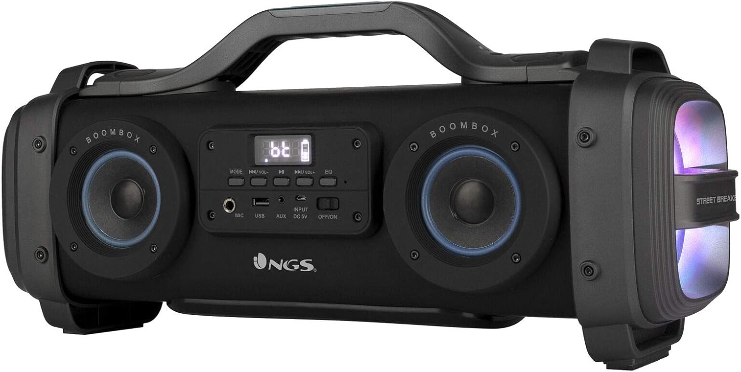 boombox with microphone input