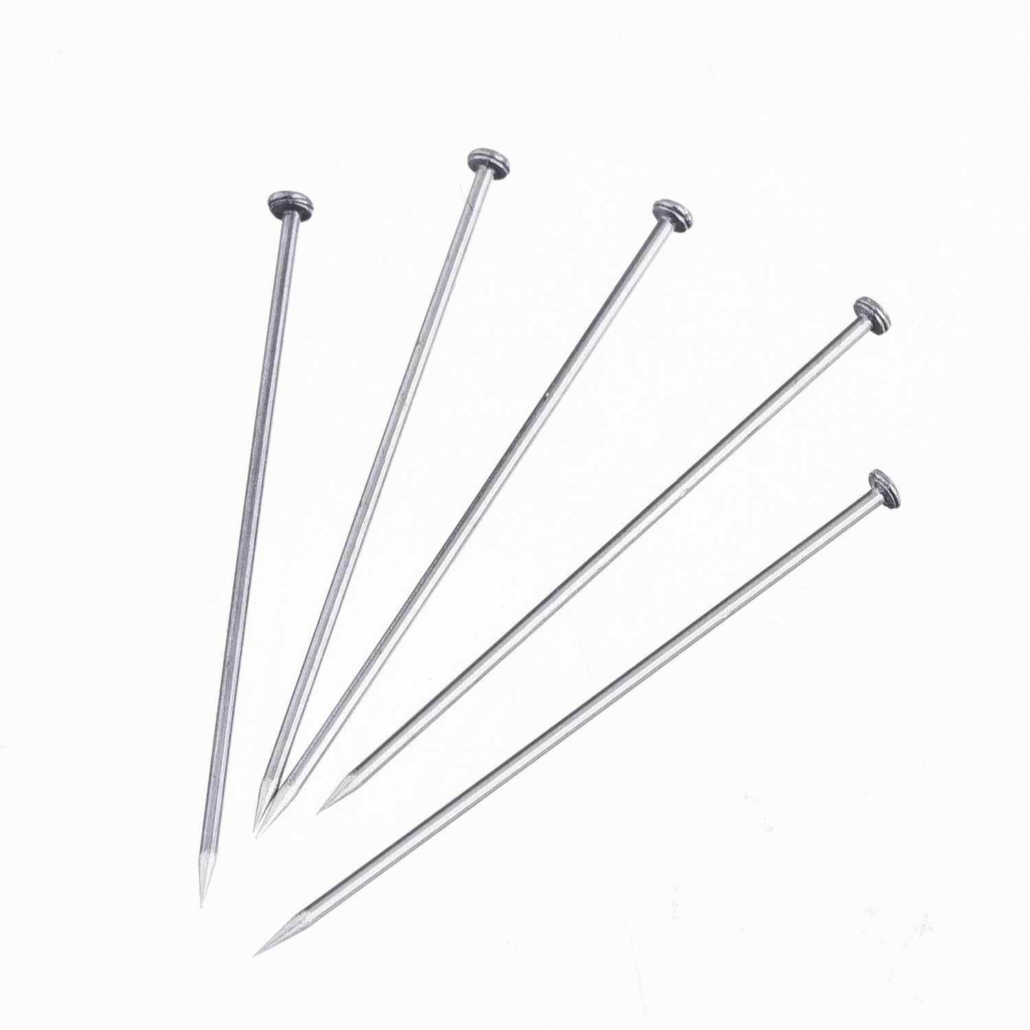 Shappy 1600 Pieces 1 1/16 Inch Head Pins Bouquet Pins Diamond Head Pins for Craft 1 1/16 Inch Fine Satin Pin Dressmaker Pins for Jewelry Making, Sewing and Craft, Stainless Steel