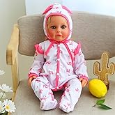 MAIHAO Reborn Baby Dolls Clothes Little Fox Outfit for 17-24 Inch Reborn Newborn Baby Dolls Clothes Accessories with Hat Baby Clothing 2pcs Set