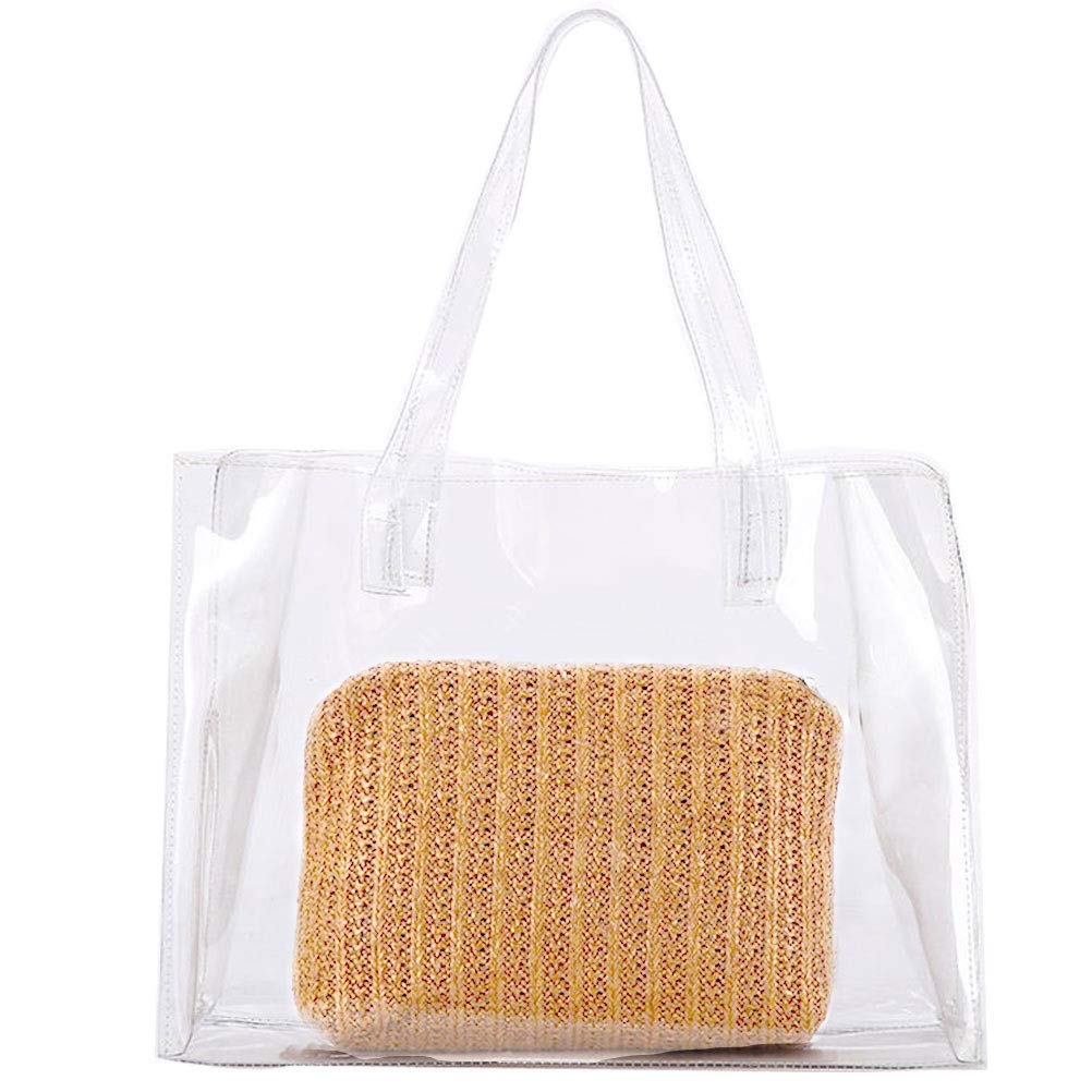 clear quilted crossbody bag
