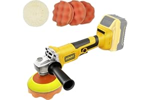 AODERTI Cordless Buffer Polisher Compatible with DEWALT 20V Max Battery, 5000-10000RPM Variable Speed Brushless Motor Car Buffer, Rotary Polisher for Boat and Wood, Car Polishing and Waxing (Tool Only)