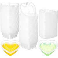 Amazon.com: Valentine’s Day 72 Pcs Heart Shaped Storage Containers 4 oz