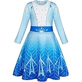 AmzBarley Princess Nightgown Girls Nightgowns for Toddler Kids Princess Pajamas Sleepwear Long Sleeve Nightie Nightdress
