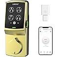 Lockly Secure Pro Wi-Fi Smart Door Lock, Keyless Entry with PIN Genie® Digital Keypad, 3D Biometric Fingerprint Sensor Front Door Lock Deadbolt, Voice Control & Auto Lock - Deadbolt Edition